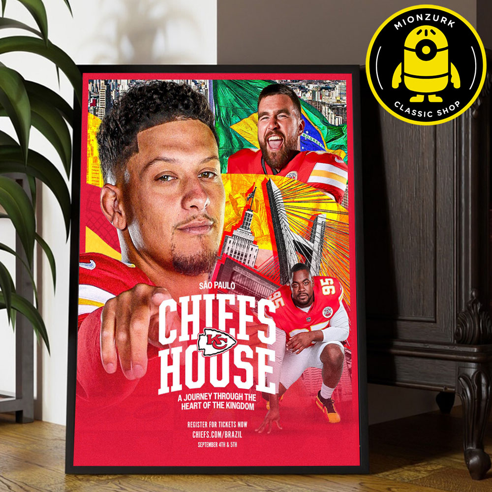 Kansas City Cheifs At The Chiefs House In Sao Paulo Brazil On September 4 And 5 2025 NFL Home Decor Poster Canvas