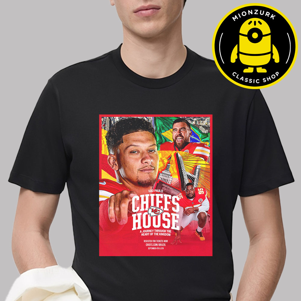 Kansas City Cheifs At The Chiefs House In Sao Paulo Brazil On September 4 And 5 2025 NFL Unisex T-Shirt
