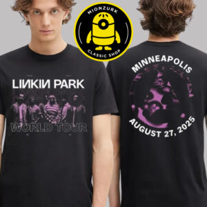 Linkin Park From Zero 2025 Merch Tee For Minneapolis MN At Target Center On August 27 2025 World Tour Two Sided Unisex T-Shirt
