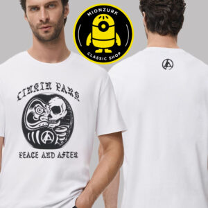 Linkin Park X Peace And After The Daruma Skull Artwork Two Sided Unisex T-Shirt