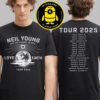 Nine Inch Nails Merch Tee Peel It Back Tour 2025 Schedule Two Sided Unisex T-Shirt