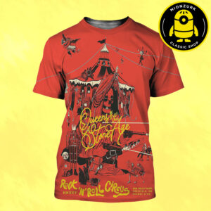 Queens Of The Stone Age Rock N Roll Circus 2025 Tour Event Poster At Don Valley Bowl In Sheffield UK On August 27th 2025 All Over Print Shirt