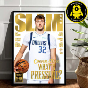 Slam 258 Gold Metal Cover Poster Cooper Flagg Dallas Mavericks What’s Pressure NBA Home Decor Poster Canvas