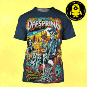 The Offspring Concert Poster For Albuquerque 2025 At Isleta Amphitheater In Albuquerque NM On August 26th 2025 All Over Print Shirt