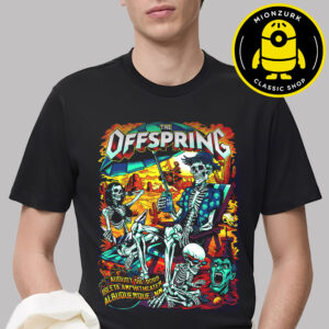 The Offspring Concert Poster For Albuquerque 2025 At Isleta Amphitheater In Albuquerque NM On August 26th 2025 Unisex T-Shirt