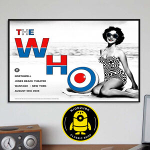 The Who Event Poster At Northwell Jones Beach Theater In Wantagh New York On August 28th 2025 Home Decor Poster Canvas