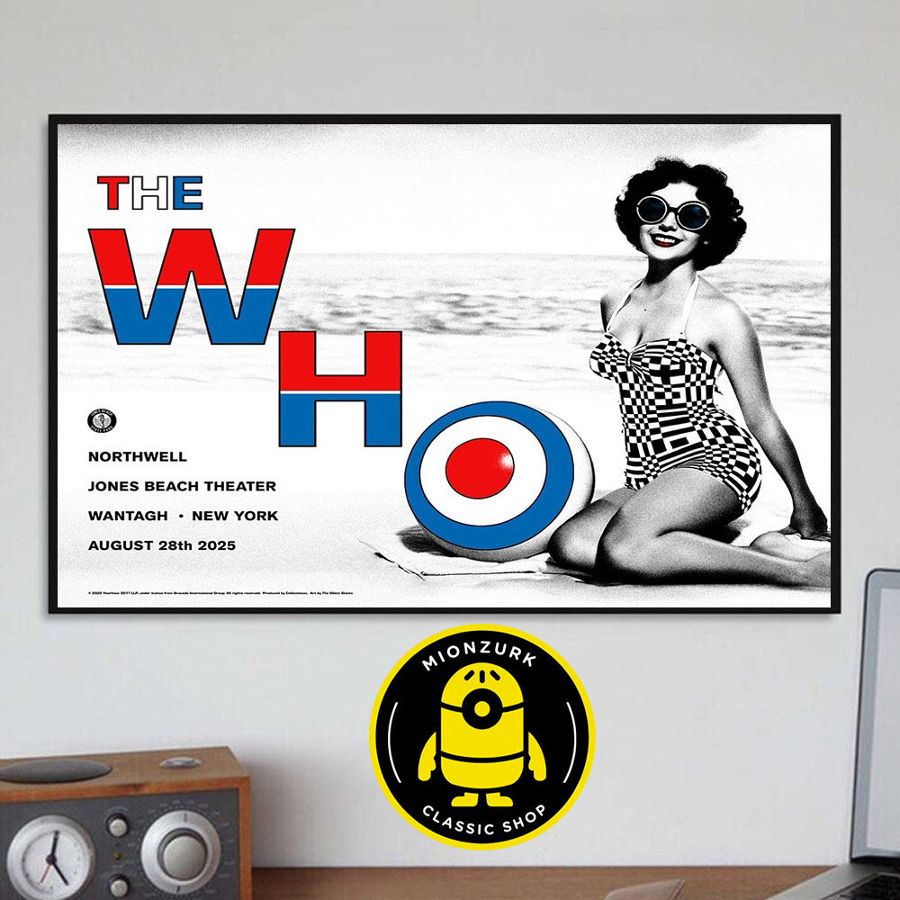 The Who Event Poster At Northwell Jones Beach Theater In Wantagh New York On August 28th 2025 Home Decor Poster Canvas
