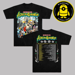 A Day To Rememeber Merch Maximum Fun Tour 2025 Schedule Two Sided Unisex T-Shirt