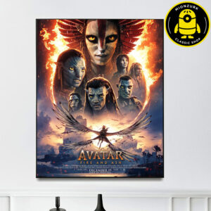 A New Poster For Avatar Fire And Ash Only In Theatres December 19 2025 Home Decor Poster Canvas