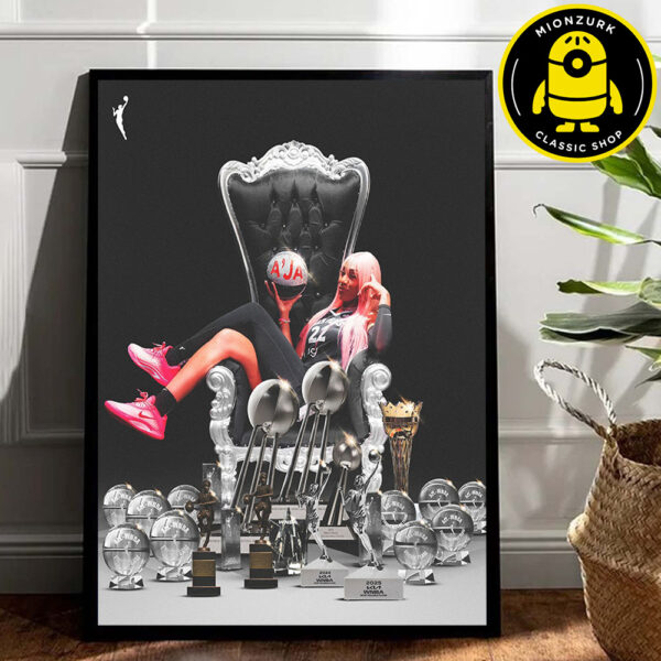 A’ja Wilson Las Vegas Aces Are WNBA MVP Four Time Home Decor Poster Canvas