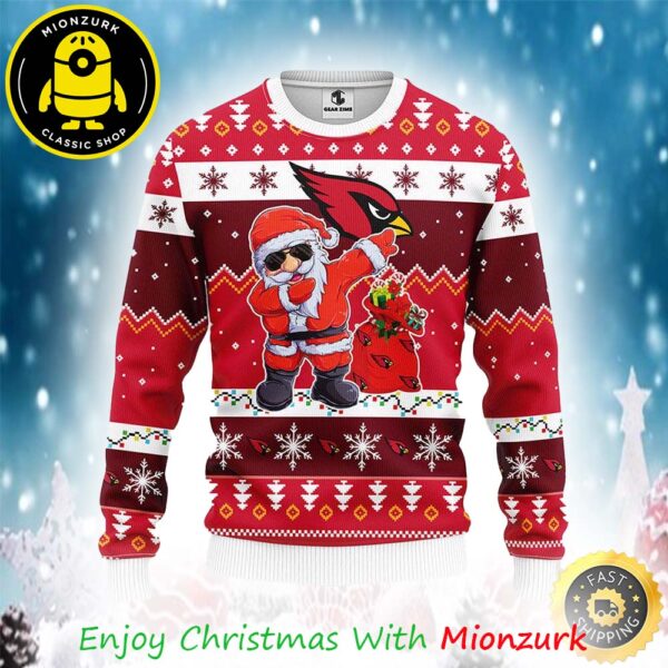 Arizona Cardinals NFL Santa Claus Xmas Ugly Sweater