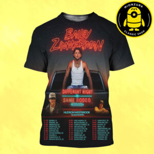 Balley Zimmerman Event Poster Diferent Night Same Rodeo Tour 2026 Schedule All Over Print Shirt