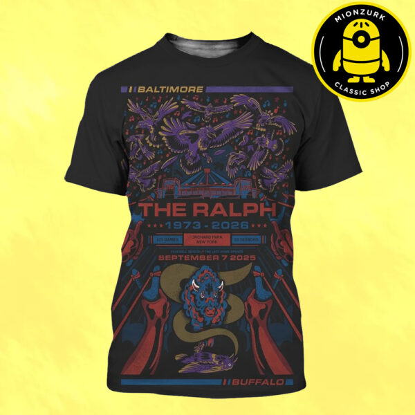 Baltimore Ravens Vs Buffalo Bills Poster Matchup NFL The Ralph At Orchard Park In New York On September 7 2025 All Over Print Shirt