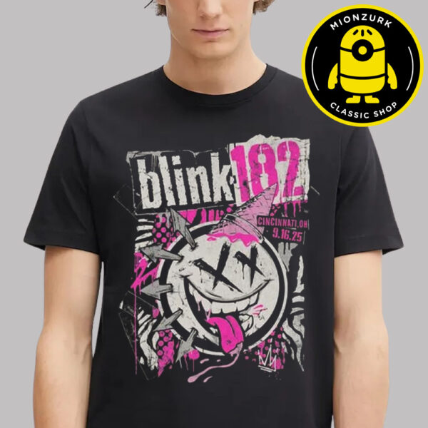 Blink 182 Event Tee In Cincinnati Ohio At Riverbend Husic Center On September 16 2025 Unisex T-Shirt
