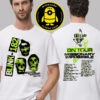 Blink 182 Official Merch Tee One Tour Missionary Impossible 2025 Schedule Two Sided Unisex T-Shirt