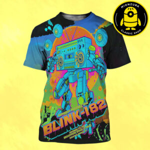 Blink 182 Saratoga 2025 Event Poster At Broadview Stafe At SPAC In Saratoga Spring NY On Septmber 7th 2025 All Over Print Shirt