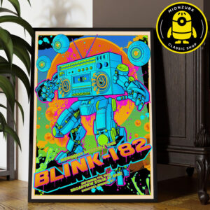 Blink 182 Saratoga 2025 Event Poster At Broadview Stafe At SPAC In Saratoga Spring NY On Septmber 7th 2025 Home Decor Poster Canvas