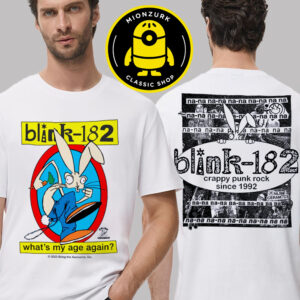 Blink 182 What’s My Age Again Crappy Punk Rock Since 1992 Two Sided Unisex T-Shirt