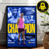 Carlos Alcaraz Adding Another Trophy To The Collection US Open Cup 2025 Home Decor Poster Canvas