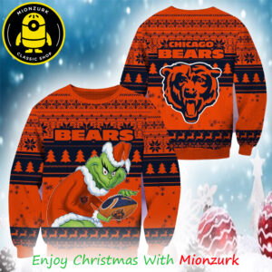 Chicago Bears Football Grinch NFl Christmas 2025 Ugly Sweater