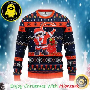 Chicago Bears NFL Santa Claus Xmas 2025 Ugly Christmas Sweater