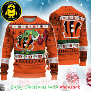 Cincinnati Bengals Special Grinch’s Hand NFL Football 2025 Xmas Ugly Sweater For Fan