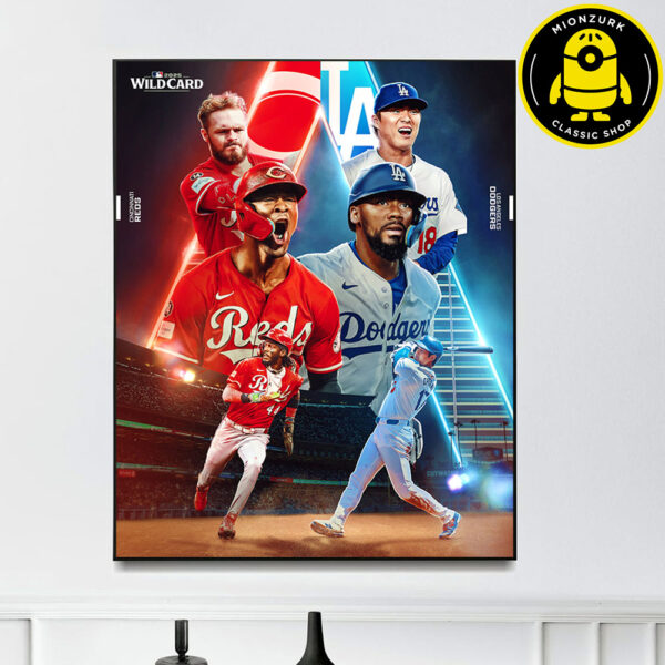 Cincinnati Reds Vs Los Angeles Dodgers Matchup Poster 2025 MLb Wild Card Home Decor Poster Canvas