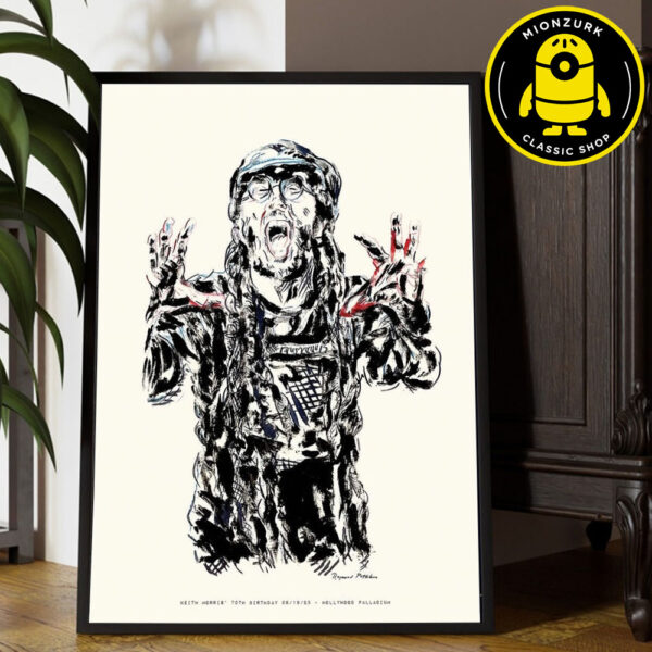Circle Jerks Keith Morris 70th Birthday Bash Exclusive Merch Poster Raymond Pettibon In Los Angeles CA At Hollywood Paladium On September 19 2025 Home Decor Poster Canvas