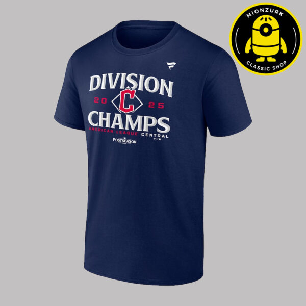 Cleveland Guardians 2025 AL Central Division Champions Locker Room Unisex T-Shirt