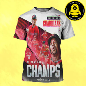 Cleveland Guardians Are AL Central Champs 2025 MLB Postseason All Over Print Shirt