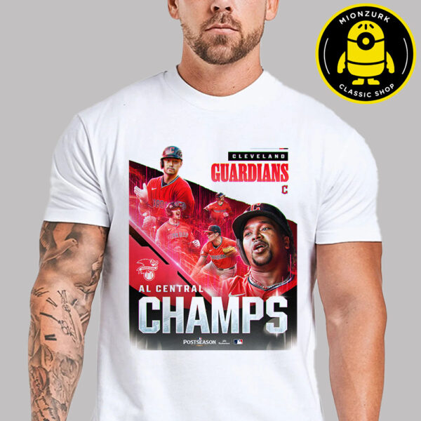 Cleveland Guardians Are AL Central Champs 2025 MLB Postseason Unisex T-Shirt