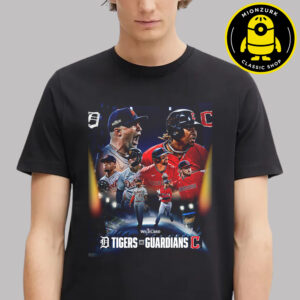 Cleveland Guardians Vs Detroit Tigers Matchup Poster 2025 MLB Wild Card AL Central Champions Unisex T-Shirt