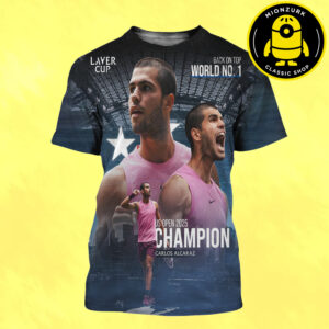 Congrasts Carlos Alcaraz Is The US Open 2025 Laver Cup Champion And Back To World No1 All Over Print Shirt