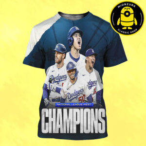 Congrasts Los Angeles Dodgers Are NL West Champions 2025 MLB Postseason All Over Print Shirt