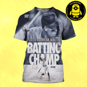 Congrats Aaron Judge New York Yankees Is 2025 American League Batting Champions MLB All Over Print Shirt