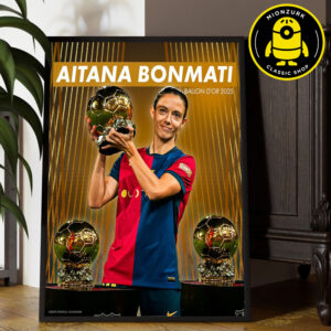 Congrats The 2025 Women’ Ballon D’or Is Aitana Bonmati Home Decor Poster Canvas