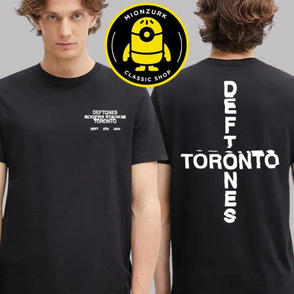 Deftones Exclusive Tee In Toronto 2025 At Rogers Stadium On September 5 2025 Two Sided Unisex T-Shirt