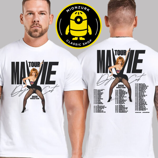 Doja Cat Tour Ma Vie 2026 World Tour Schedule Two Sided Unisex T-Shirt