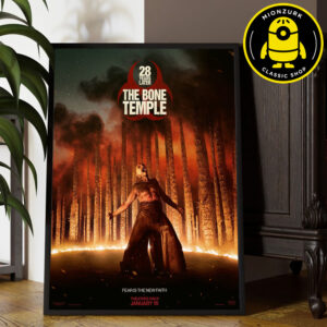 First Poster For 28 Years Later The Bone Temple Fears The New Faith Theatres Only January 16 2026 Home Decor Poster Canvas