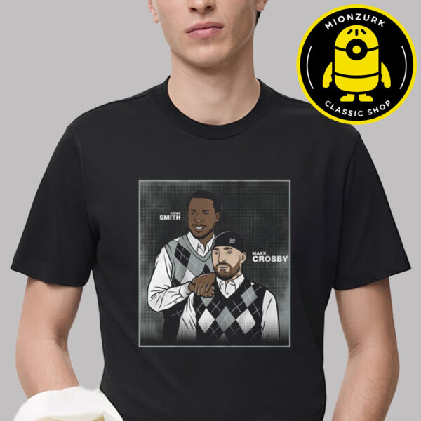 Geno Smith And Maxx Crosby Las Vegas Raiders Cover Family Portrait Unisex T-Shirt