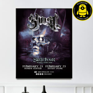 Ghost Skeletour World Tour 2026 Poster At Honda Center In Anaheim CA And At Intuit Dome In Inglewood On February 21 And 23 2026 Home Decor Poster Canvas