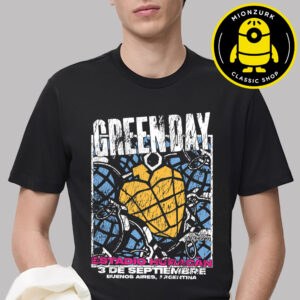 Green Day Event Tee At Estadio Huracan In Buenos Aires Argentina On September 3 2025 Unisex T-Shirt