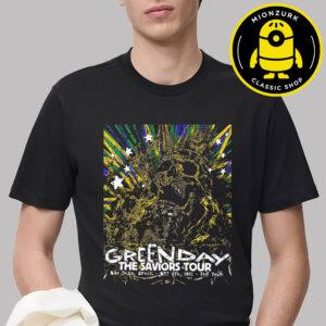 Green Day The Saviors Tour 2025 Event Poster At The Town In Sao Paulo Brazil On September 7th 2025 Unisex T-Shirt