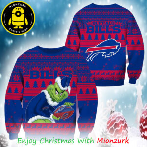 Grinch Buffalo Bills Football NFL Christmas 2025 Ugly Sweater