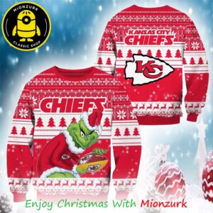 Grinch NFL Kansas City Chiefs Football Christmas Ugly Sweater