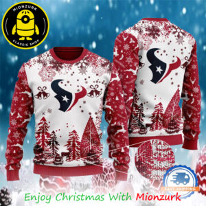 Houston Texans Logo Football Team NFL Special Xmas Tree Christmas Ugly Sweater