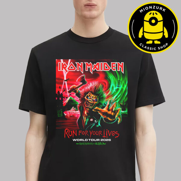 Iron Maiden World Tour 2026 Run For Your Lives Unisex T-Shirt