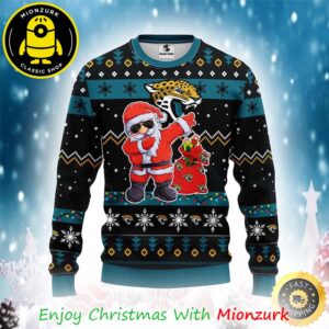 Jacksonville Jaguars NFL Santa Claus 2025 Ugly Christmas Sweater