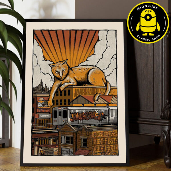 Jawbreaker Event Poster At Riot Fest In Chicago IL On September 21th 2025 Home Decor Poster Canvas