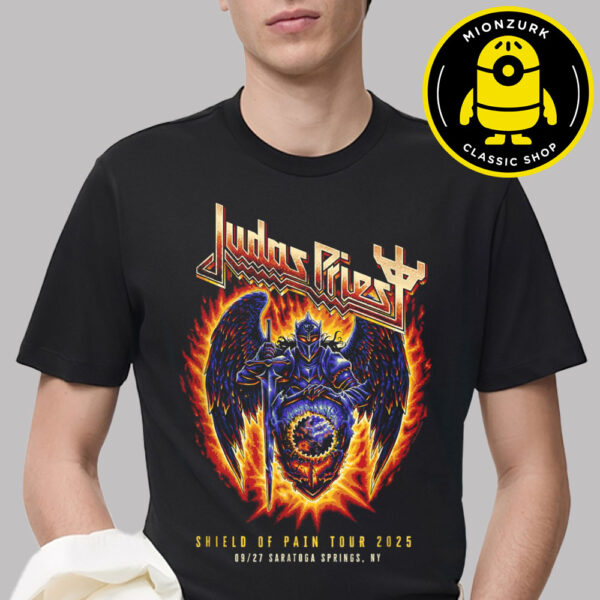 Judas Priest Exclusive Tee Shield Of Pain Tour 2025 Saratoga Springs NY On September 27 2025 Unisex T-Shirt